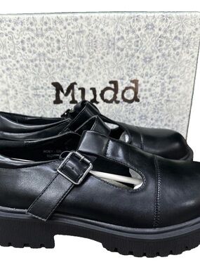 NWT Mudd Black Y2K Style Mary Jane Chunky Sole Shoes Womens Size 7.5